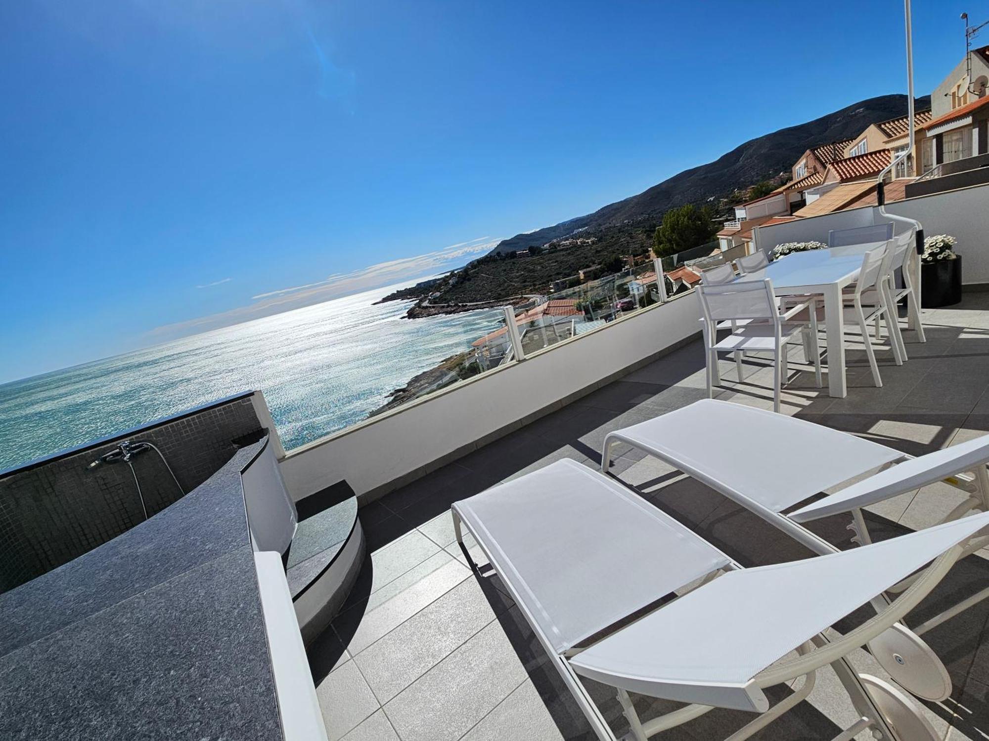 Fantástico Dúplex Con Vistas Impresionantes Al Mar Peníscola Exterior foto