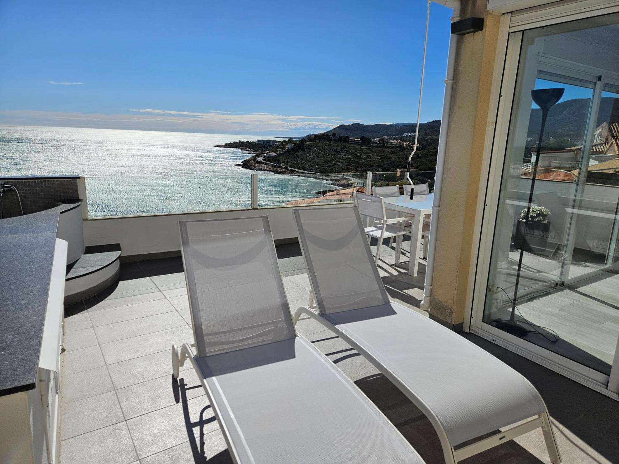 Fantástico Dúplex Con Vistas Impresionantes Al Mar Peníscola Exterior foto
