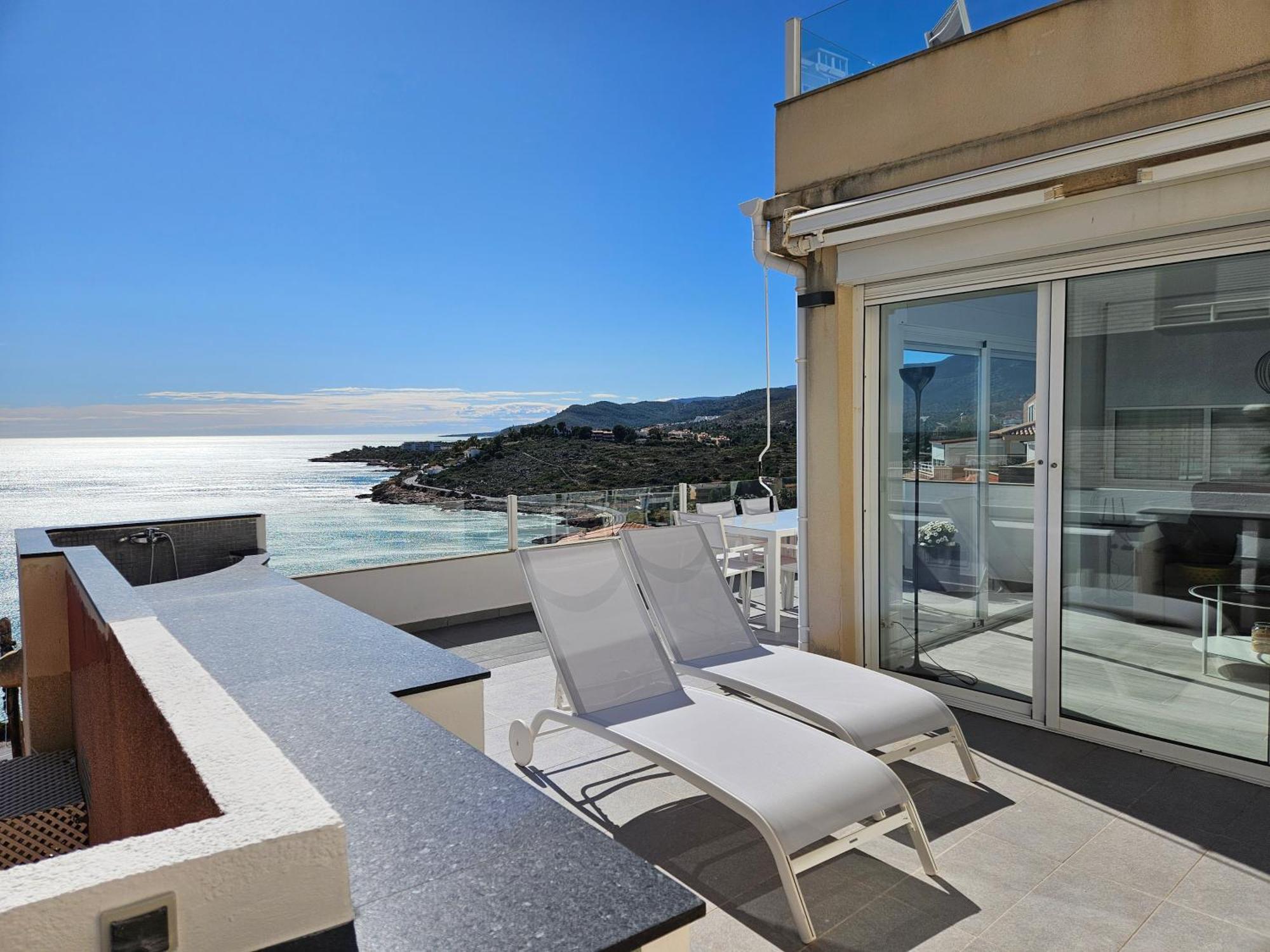 Fantástico Dúplex Con Vistas Impresionantes Al Mar Peníscola Exterior foto